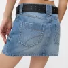 Minikjol i jeans med skärp Minikjol i jeans med skärp