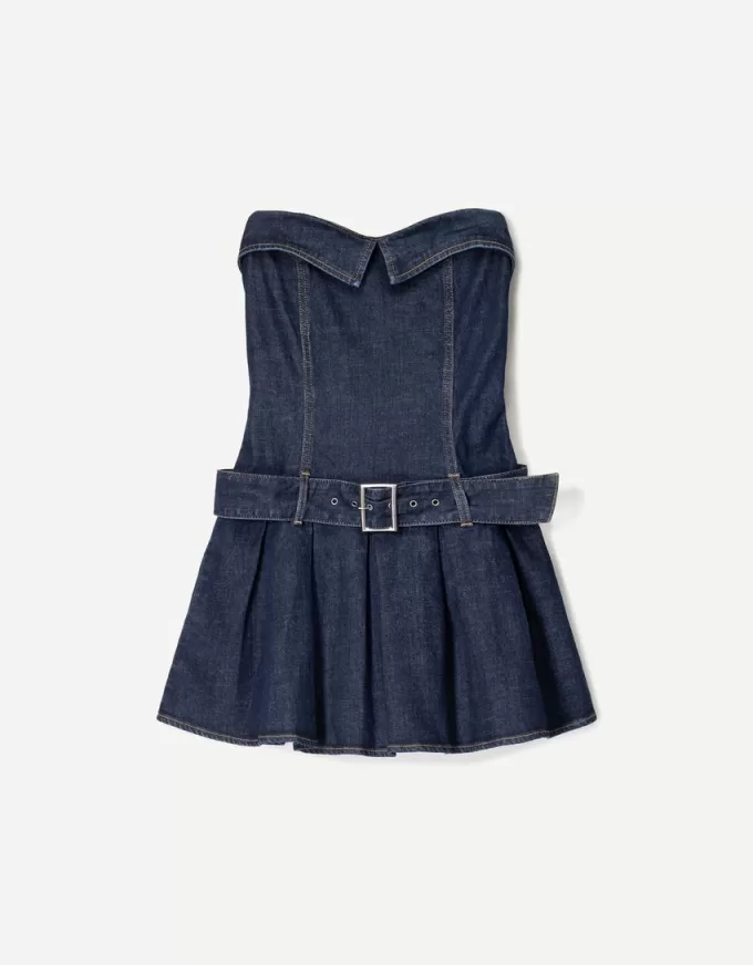 Miniklänning i denim i kartong