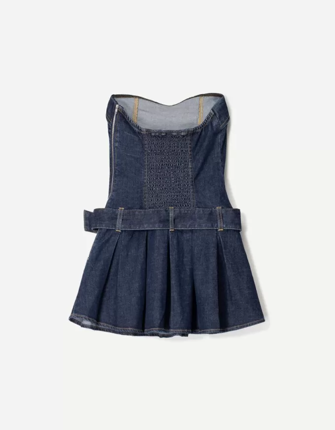 Miniklänning i denim i kartong