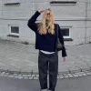Mjuk tröja med rund hals Mjuk tröja med rund hals