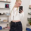 Modal luvtröja med dragkedja Modal luvtröja med dragkedja