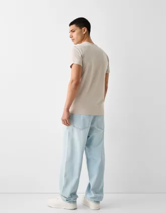 Muscle-fit kortärmad T-shirt