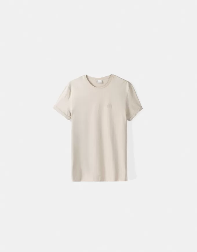 Muscle-fit kortärmad T-shirt