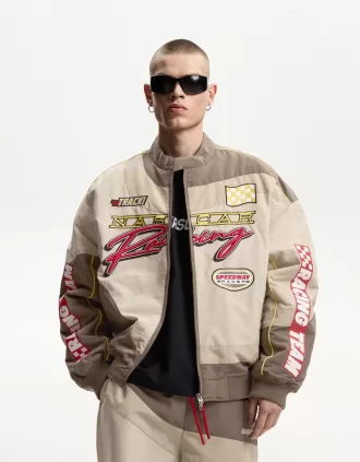Nascar-jacka med lappar Nascar-jacka med lappar