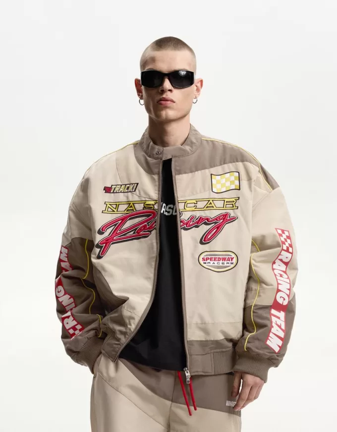 Nascar-jacka med lappar Nascar-jacka med lappar