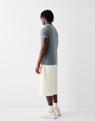 Normal passform kortärmad T-shirt