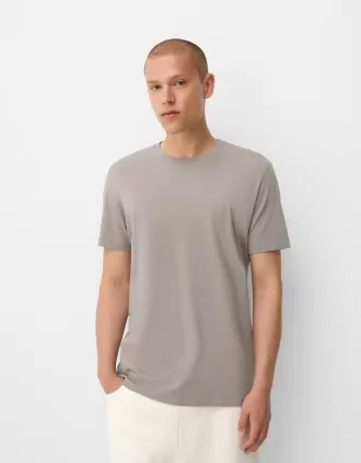 Normal passform kortärmad T-shirt
