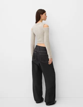 Off-shoulder tröja