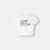 Öppen rygg T-shirt med strass