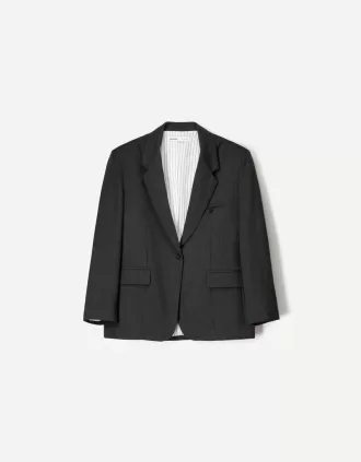 Oversize fläckad kavaj