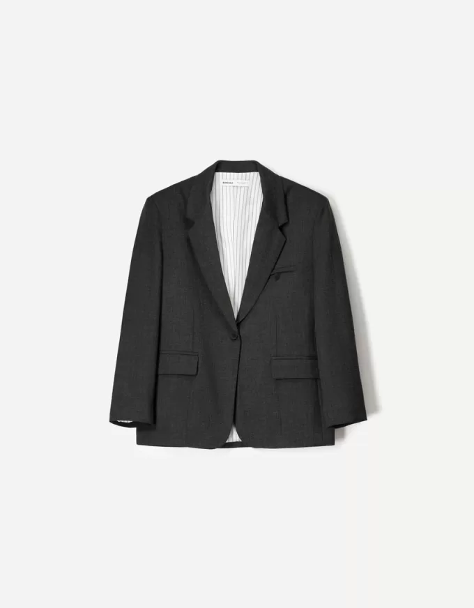 Oversize fläckad kavaj Oversize fläckad kavaj