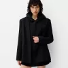 Oversize kavaj i satängkostym Oversize kavaj i satängkostym