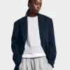 Oversize kavaj med pinstripe