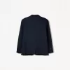 Oversize kavaj med pinstripe