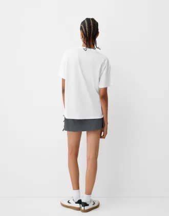 Oversize kortärmad Dua Lipa T-shirt