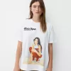 Oversize kortärmad Dua Lipa T-shirt
