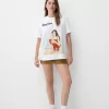 Oversize kortärmad Dua Lipa T-shirt