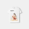 Oversize kortärmad Dua Lipa T-shirt