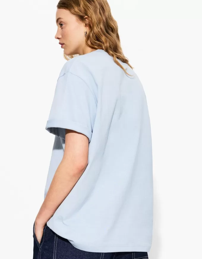 Oversize kortärmad T-shirt i kraftig bomull Oversize kortärmad T-shirt i kraftig bomull