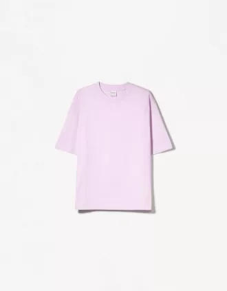 Oversize kortärmad T-shirt i kraftig bomull