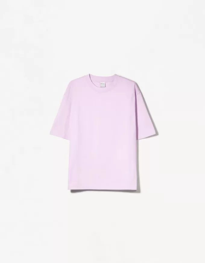 Oversize kortärmad T-shirt i kraftig bomull Oversize kortärmad T-shirt i kraftig bomull