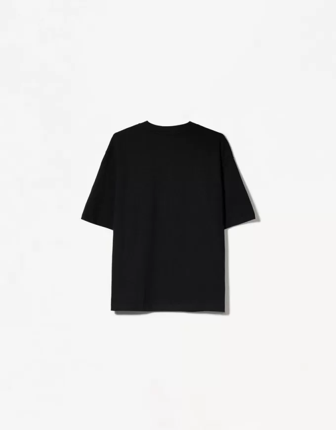 Oversize kortärmad T-shirt i kraftig bomull Oversize kortärmad T-shirt i kraftig bomull