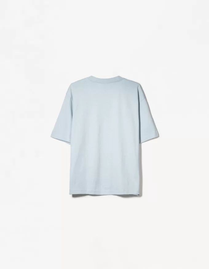 Oversize kortärmad T-shirt i kraftig bomull Oversize kortärmad T-shirt i kraftig bomull