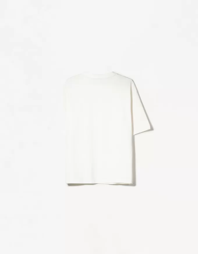 Oversize kortärmad T-shirt i kraftig bomull Oversize kortärmad T-shirt i kraftig bomull