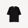 Oversize kortärmad T-shirt i kraftig bomull