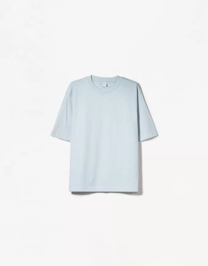 Oversize kortärmad T-shirt i kraftig bomull Oversize kortärmad T-shirt i kraftig bomull