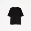 Oversize kortärmad T-shirt i kraftig bomull