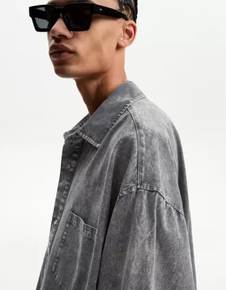 Oversize långärmad skjorta