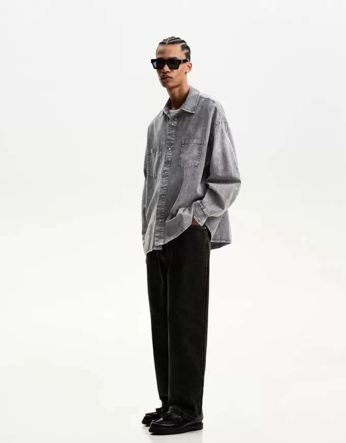 Oversize långärmad skjorta Oversize långärmad skjorta
