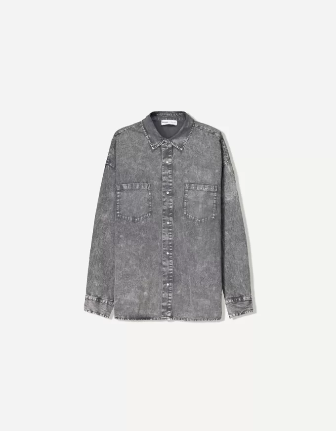 Oversize långärmad skjorta Oversize långärmad skjorta