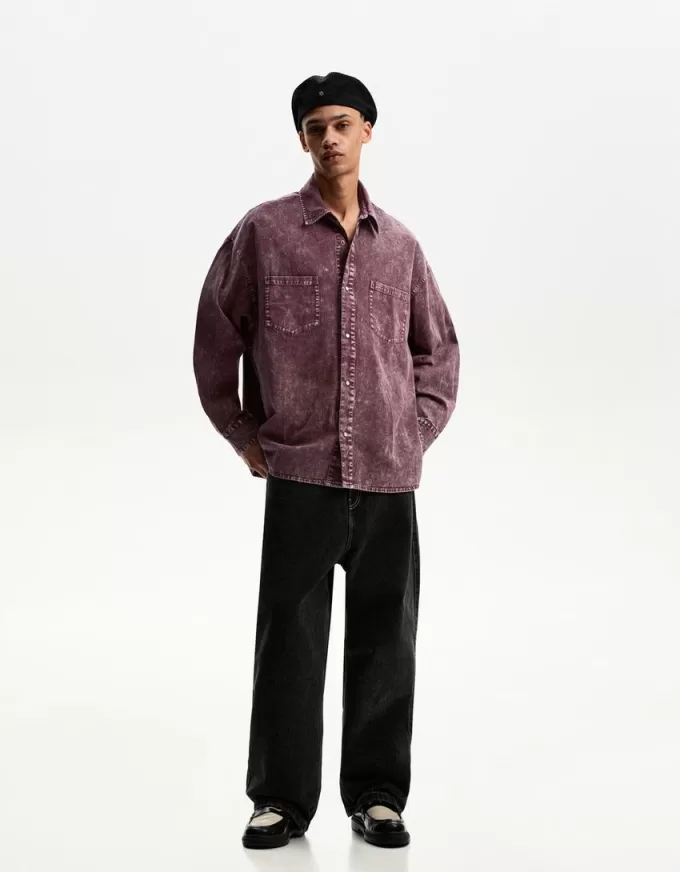 Oversize långärmad skjorta Oversize långärmad skjorta