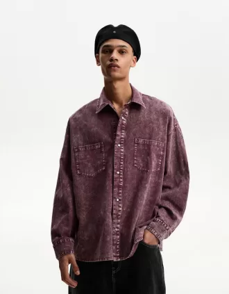 Oversize långärmad skjorta