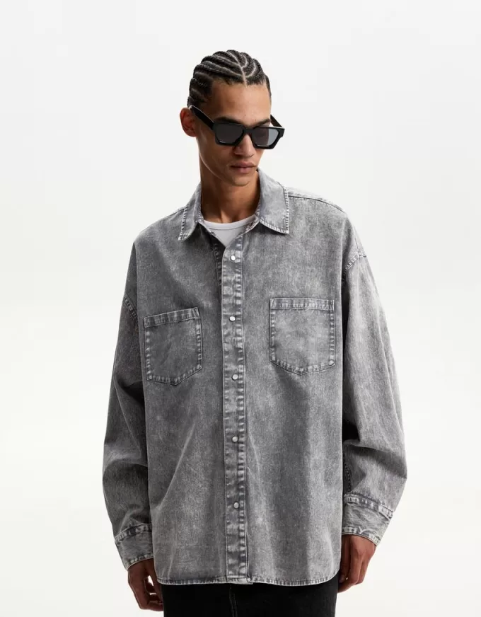 Oversize långärmad skjorta Oversize långärmad skjorta