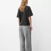 Oversize rhinestone kortärmad T-shirt Oversize rhinestone kortärmad T-shirt