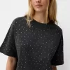 Oversize rhinestone kortärmad T-shirt Oversize rhinestone kortärmad T-shirt