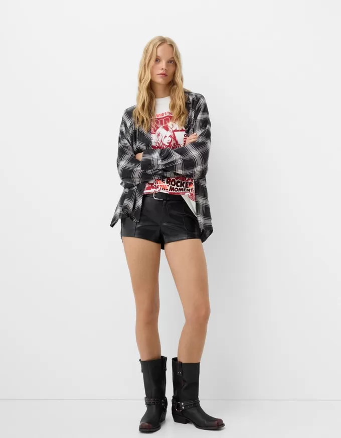 Oversize rutig skjorta Oversize rutig skjorta