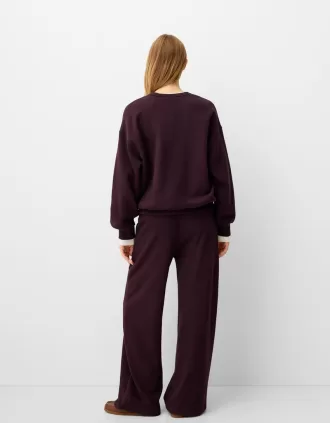 Oversize sweatshirt med sidfickor