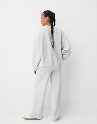 Oversize sweatshirt med sidfickor