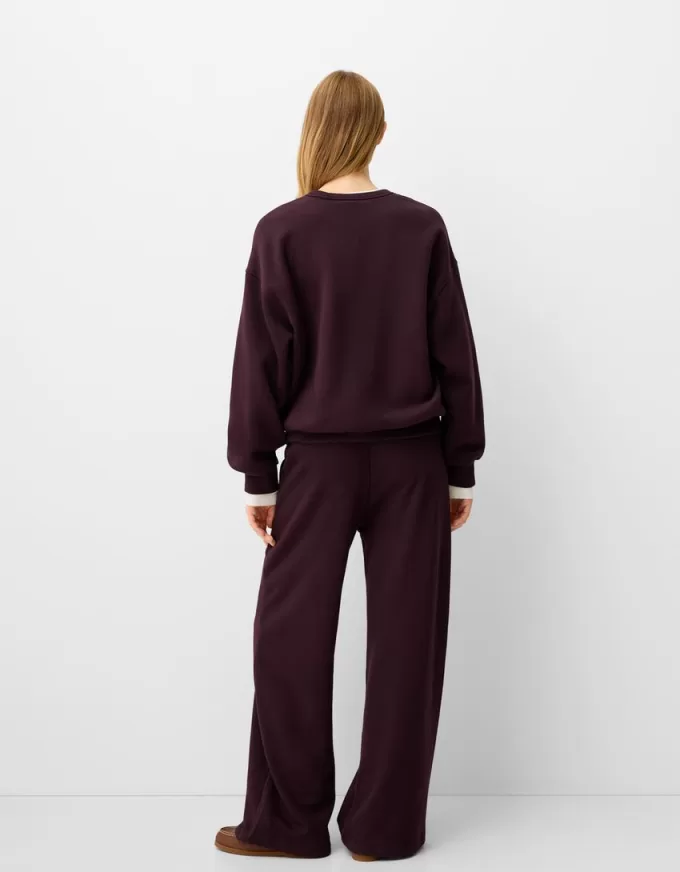 Oversize sweatshirt med sidfickor Oversize sweatshirt med sidfickor