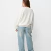 Oversize sweatshirt med sidfickor Oversize sweatshirt med sidfickor