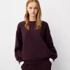 Oversize sweatshirt med sidfickor Oversize sweatshirt med sidfickor