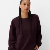 Oversize sweatshirt med sidfickor Oversize sweatshirt med sidfickor