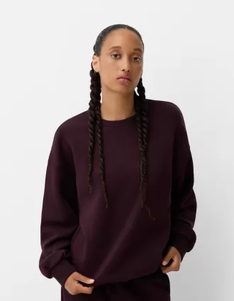 Oversize sweatshirt med sidfickor
