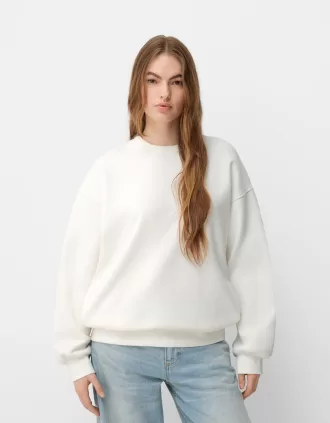 Oversize sweatshirt med sidfickor