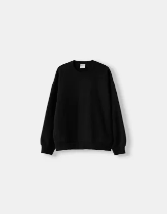 Oversize sweatshirt med sidfickor