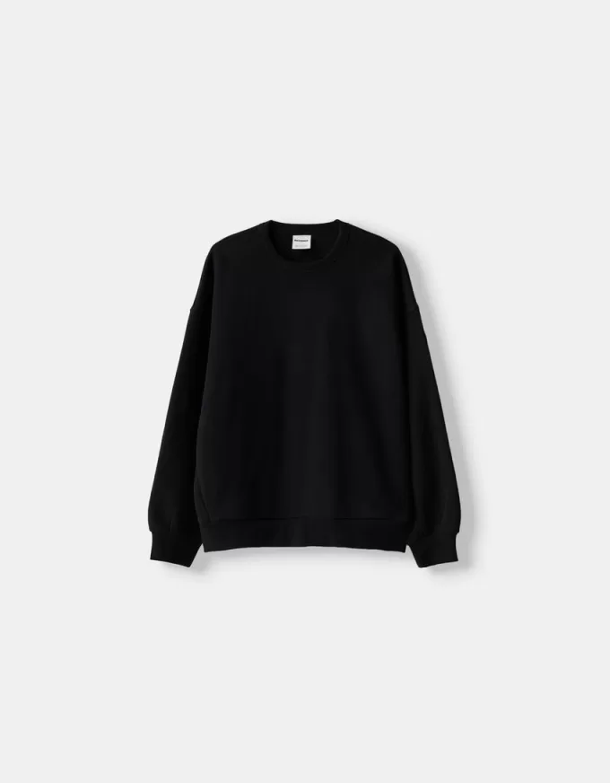 Oversize sweatshirt med sidfickor